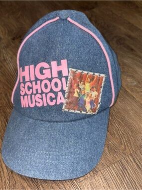 Y2K High School Musical navy denim baseball cap with sequins